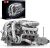 Mould King V8 Twin-Turbo Engine Model Kit that Runs, Mini Engines Building Blocks Set for Adults with Battery and Motor, Engineering Construction STEM Toy for Teens(2899 PCS)
