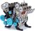 TECHING Metal V8 Engine Model Kit that Works