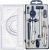 13 Pcs Compass and Protractors Set Math Compass Geometry Tool with Case
