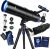 90mm Aperture 600mm Refractor Telescope for Adults & Beginners
