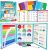 Magnetic Fraction Educational Puzzle, Fraction Manipulatives Book