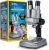 National Geographic Dual LED Microscope Science Kit for Kids Ages 8-12
