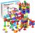 PicassoTiles 100 Piece Marble Run Magnetic Tiles Race Track STEM Ages 3+