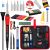 Soldering Iron Kit, 60W LED Display Digital Solder Pen, 5 Replaceable Tips, 21-in-1 Fast Heating with Solder Wire, Stand, Desoldering Pump, for Electronics Repair Hobby DIY 120V US Plug from Plusivo