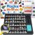 PIBEX Rock Collection Starter Kit, 54 Rocks & Minerals with Name Labels